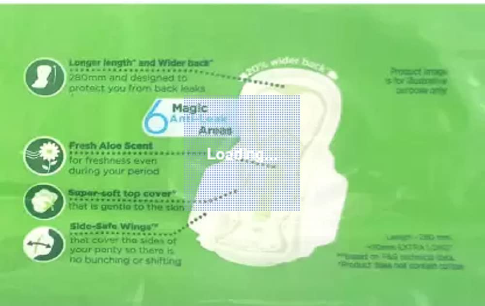 Whisper Choice Aloe Cottony Soft Sanitary Pads Wings for women (XL) 36's