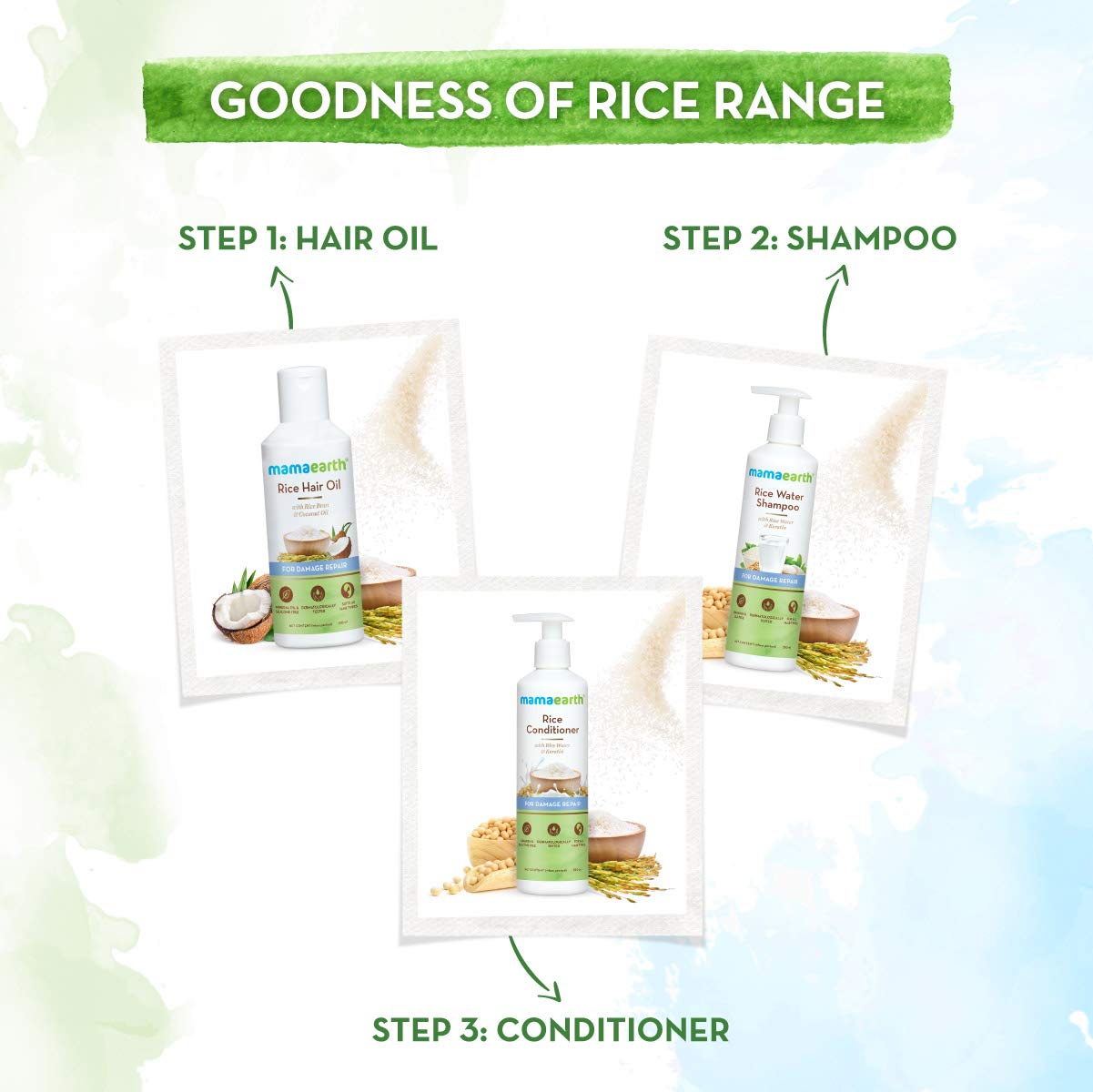 Mamaearth Rice Water Shampoo (250ml)