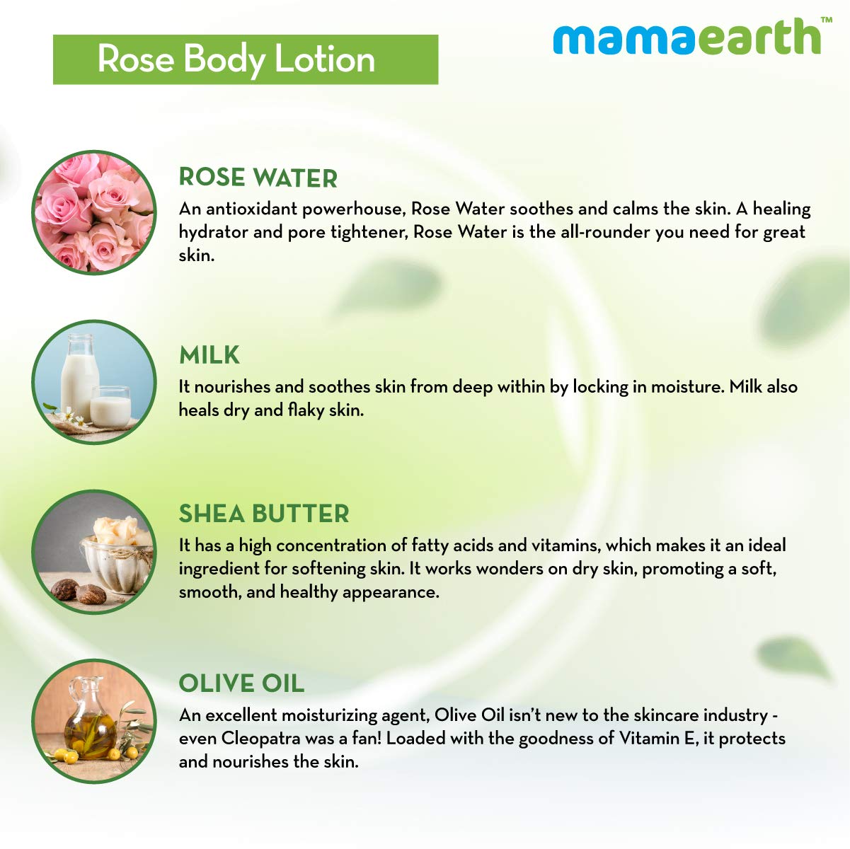Mamaearth Rose Body Lotion with (400ml)