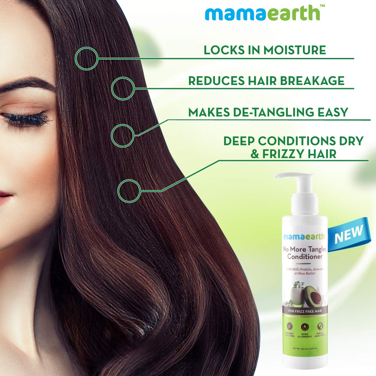 Mamaearth Hair Conditioner with Milk Protein (200ml)