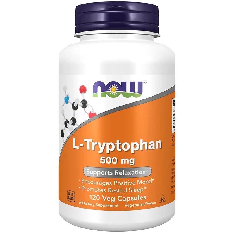NOW Foods L-Tryptophan 500mg (120 capsules)