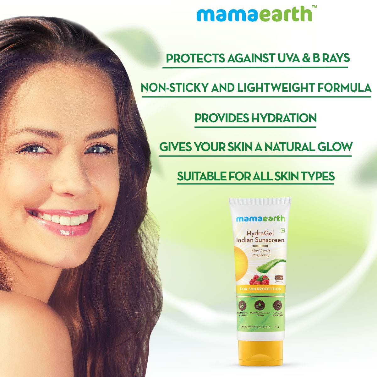 Mamaearth HydraGel Indian Sunscreen (50g)