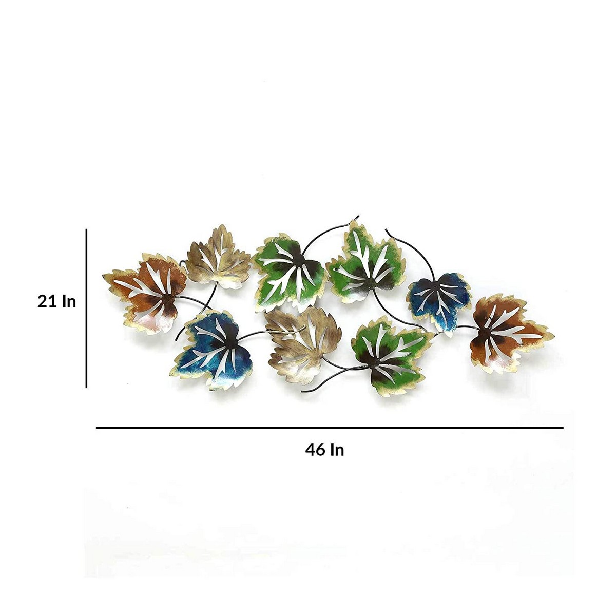 9 Colourful Maple Leaf Showpiece for Wall