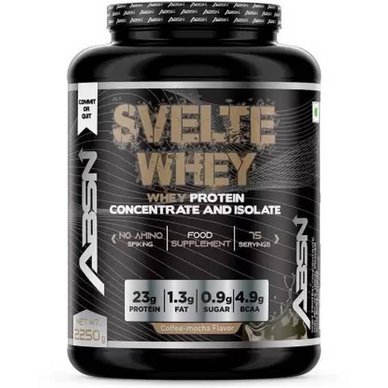ABSN Svelte Whey Protein Concentrate And Isolate Whey Protein  (2250 grams)