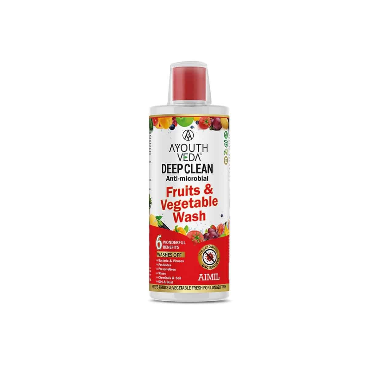 Aimil Deep Clean Anti Microbial Fruits & Vegetable Wash (500 ml)