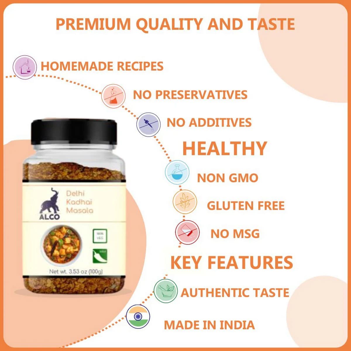 Alco Foods Kadhai Masala (100 grams)