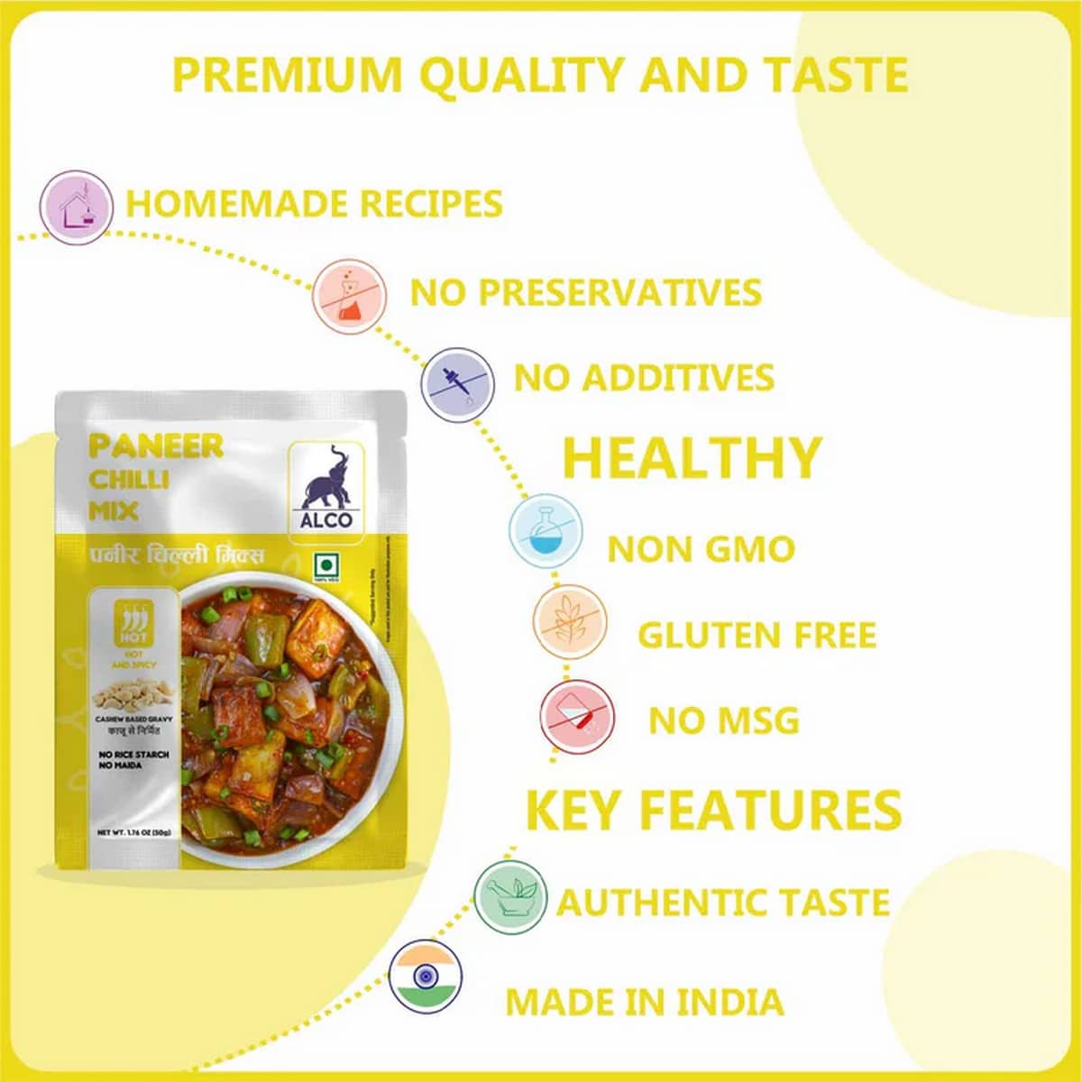 Alco Foods Paneer Chili Mix Gravy (50 grams)