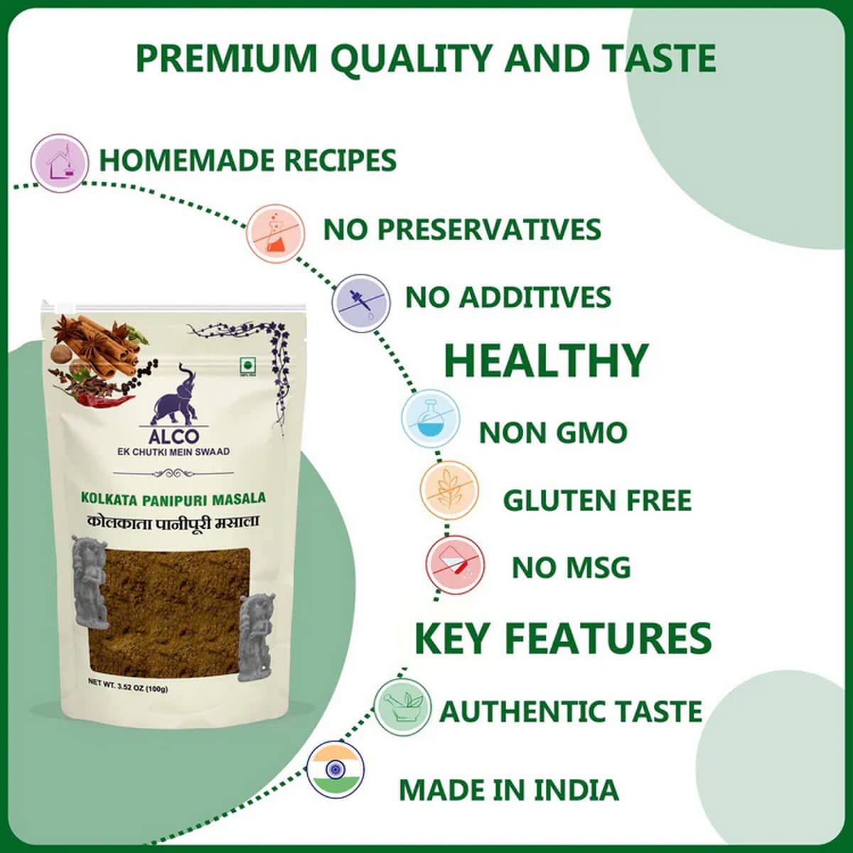 Alco Foods Panipuri Masala (100 grams)