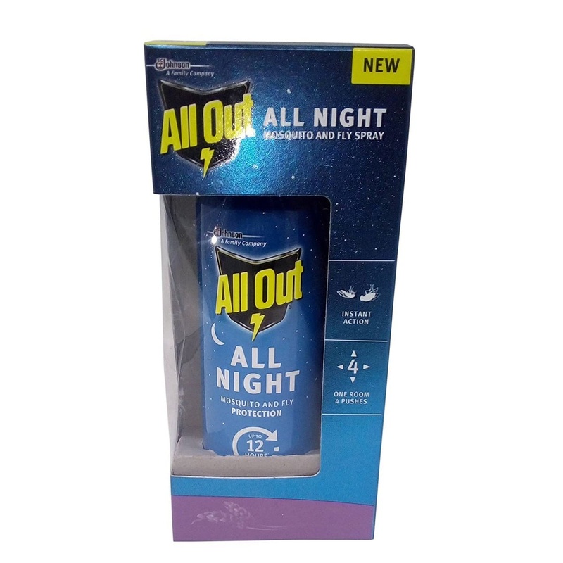 All Out Mosquito and Fly Spray All Night (30 ml)