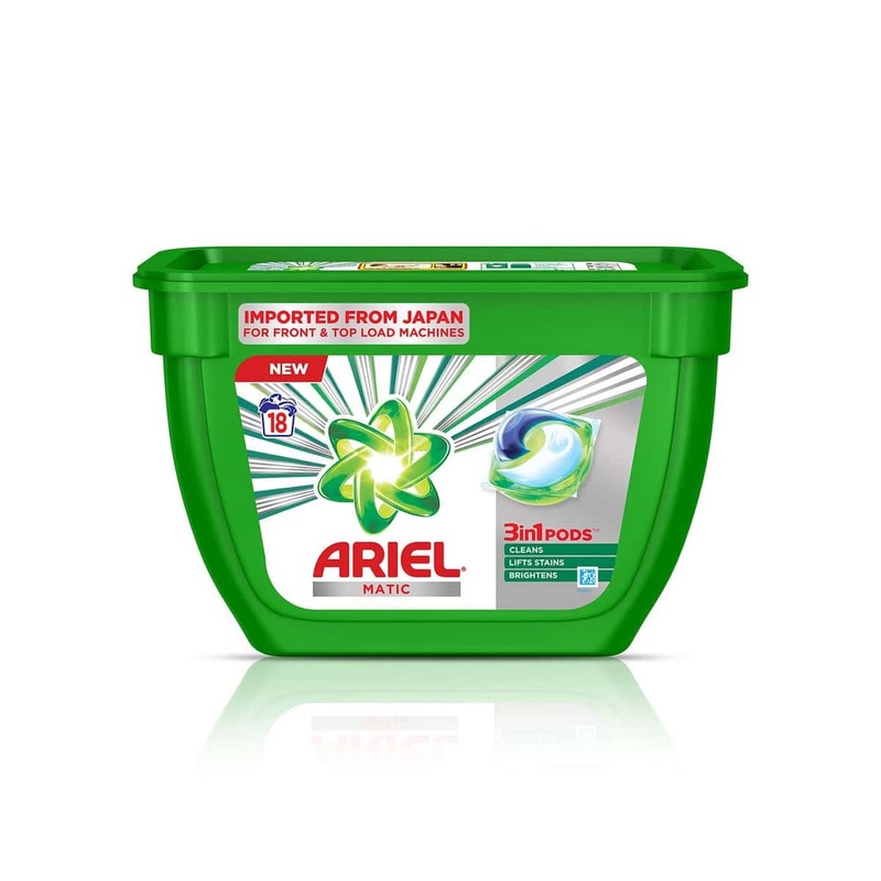 Ariel Matic 3in1 PODs Liquid Detergent 18 packs (357 grams)