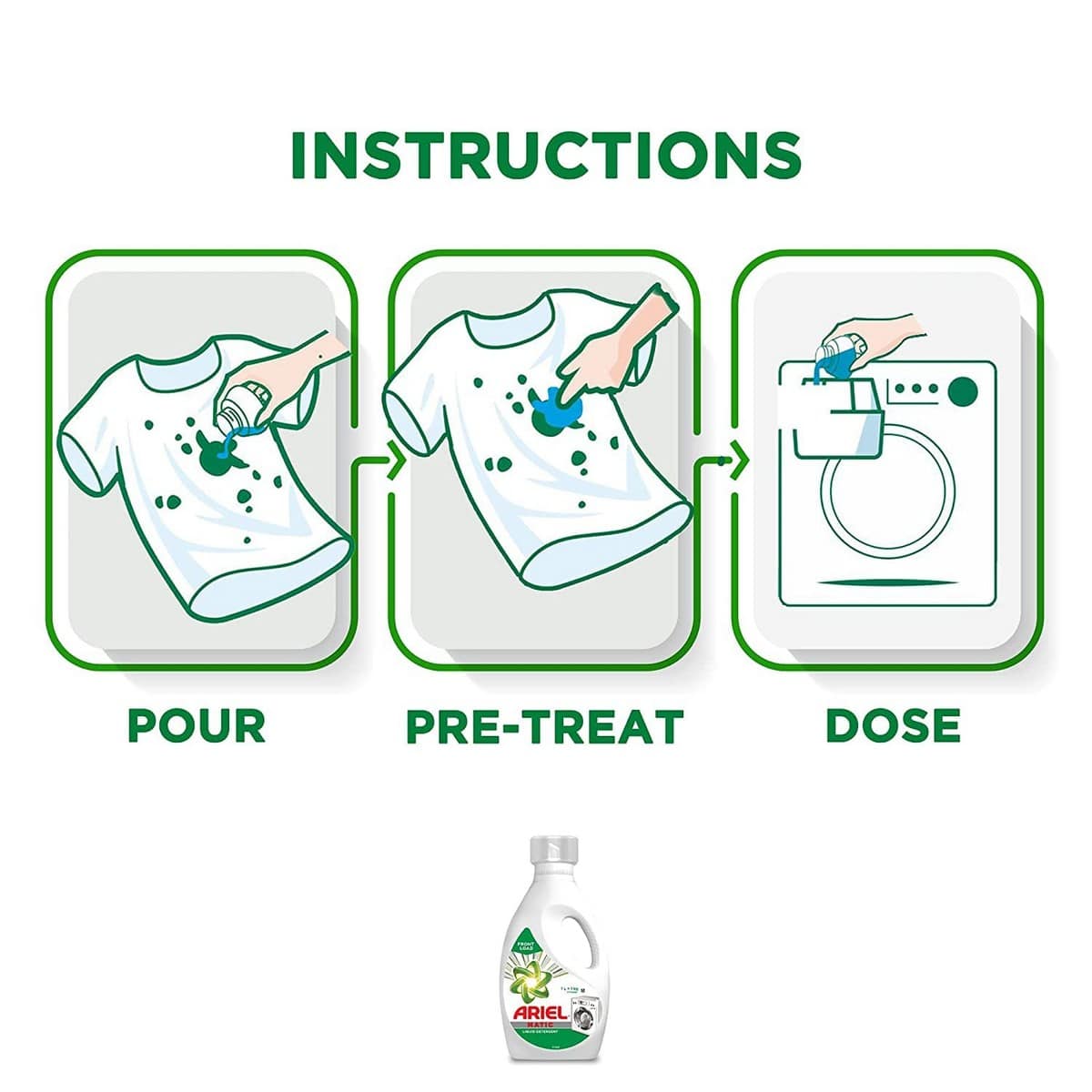 Ariel Matic Liquid Detergent Front Load (1 lt)