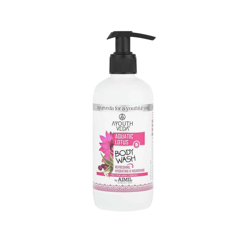 Ayouthveda Aquatic Lotus Body Wash With Super Hydrating & Refreshing Formula (300 Ml)