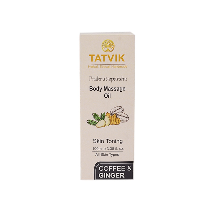 Tatvik Prakurisparsha Body Massage Oil Coffee & Ginger (100ml)