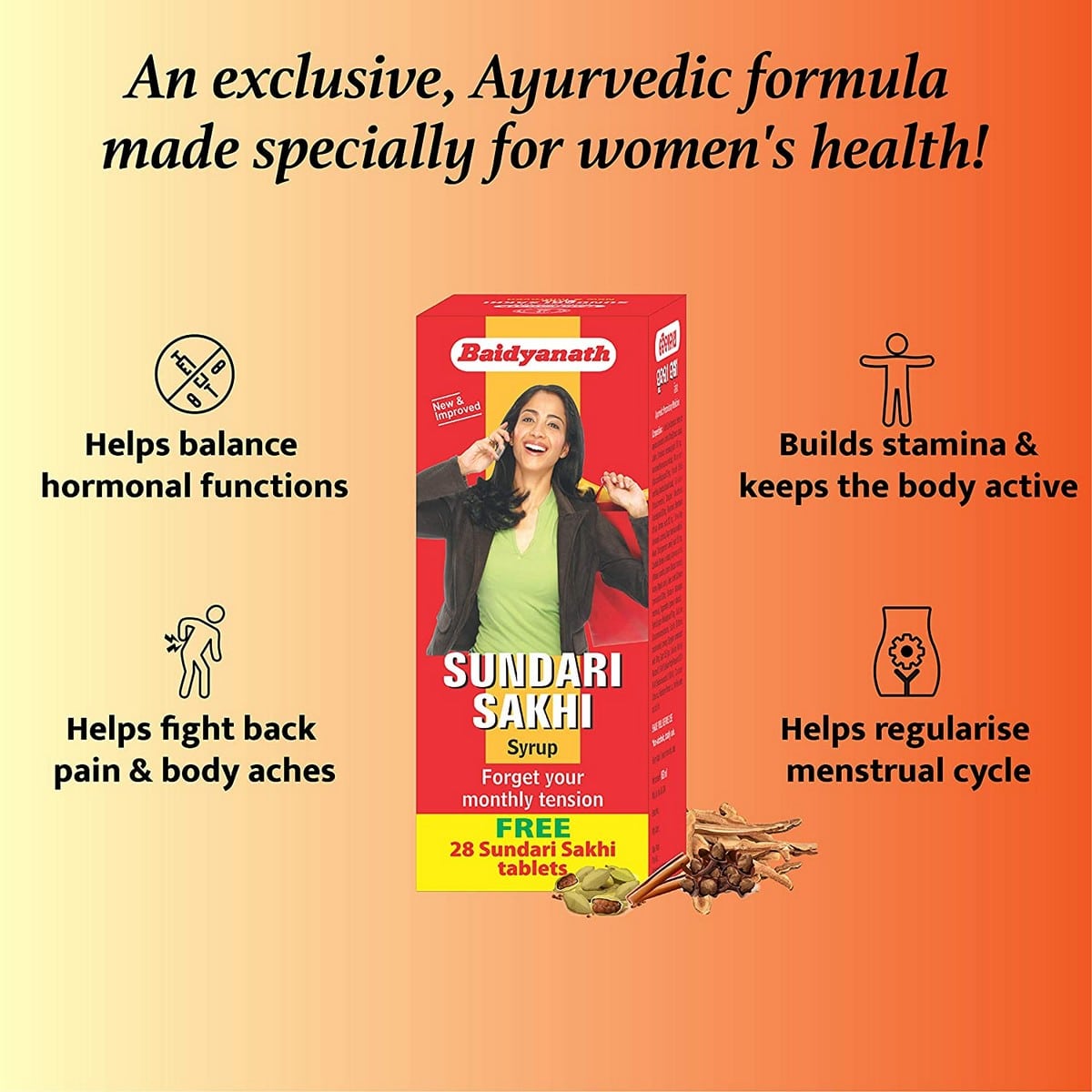 Baidyanath Sundari Sakhi Syrup (450 ml)