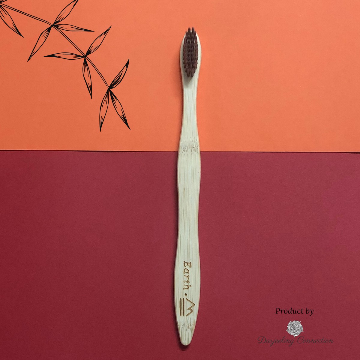 Bamboo Toothbrush with Soft Charcoal-activated Bristles