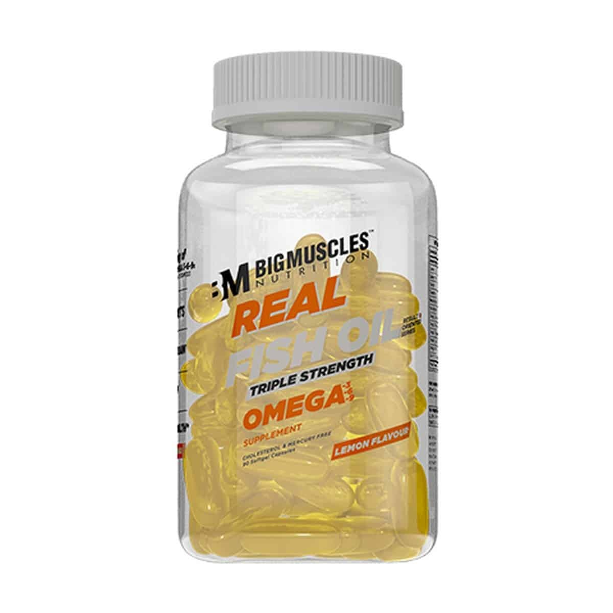 Bigmuscles Nutrition Real Fish Oil - Triple Strength (90 Capsules)