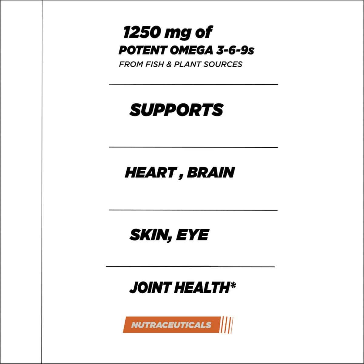 Bigmuscles Nutrition Real Fish Oil - Triple Strength (90 Capsules)