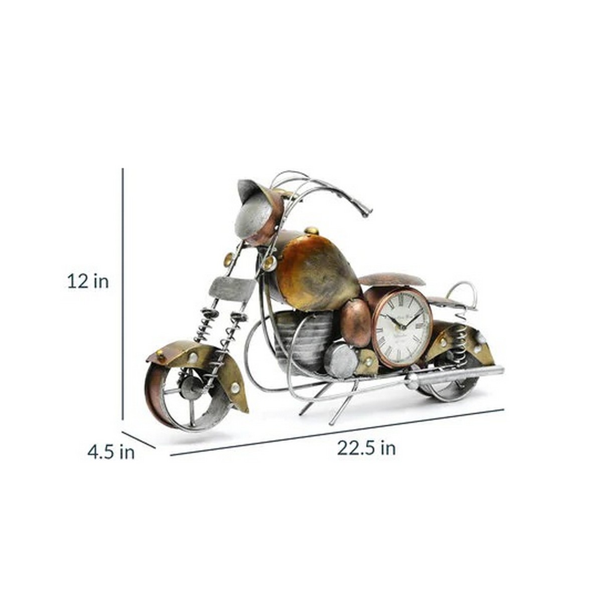 Table Top Small 3 Dial Bike Shaped Decor Item