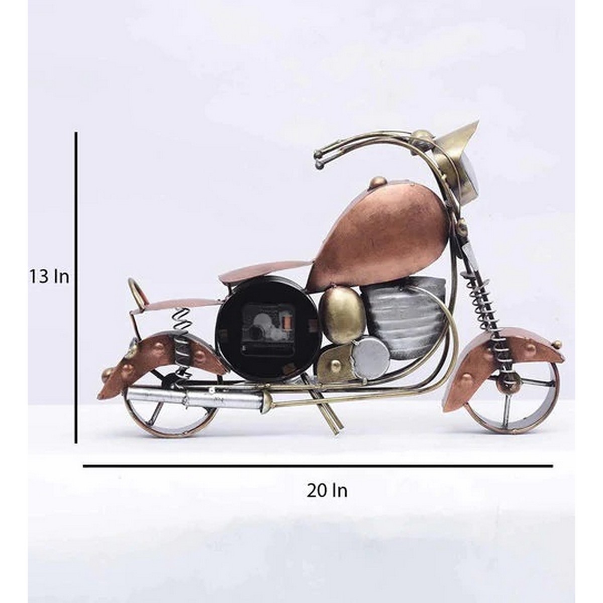 Table Top Small 3 Dial Bike Shaped Decor Item