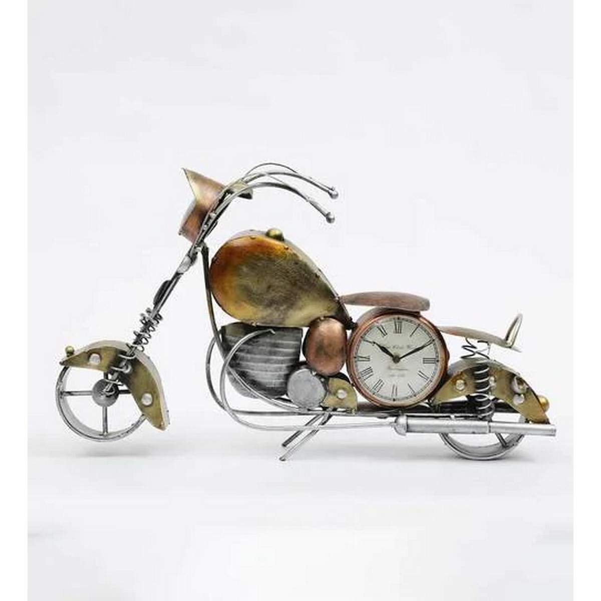 Table Top Small 3 Dial Bike Shaped Decor Item