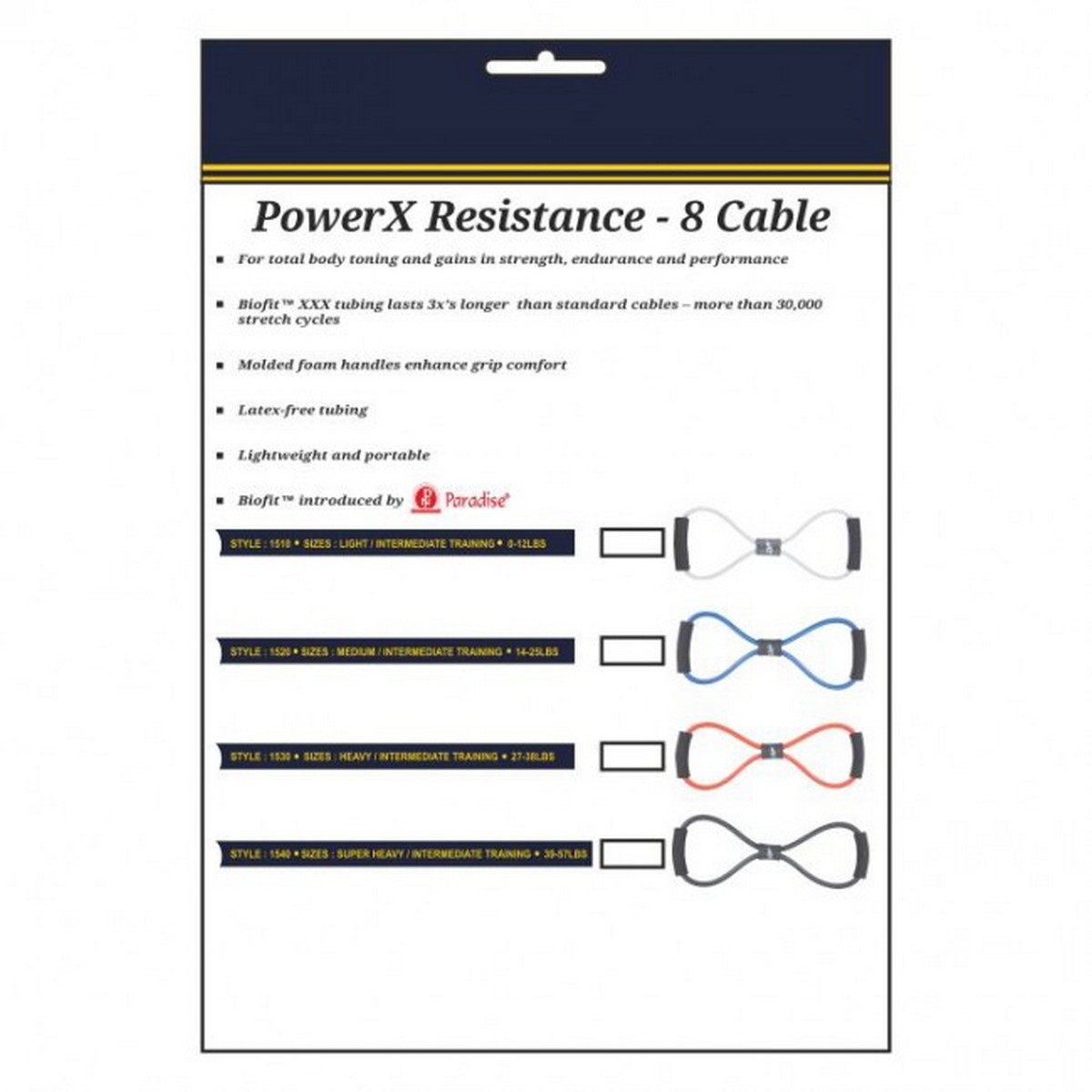 Biofit PowerX Resistance - 8 Cable Heavy - 1530