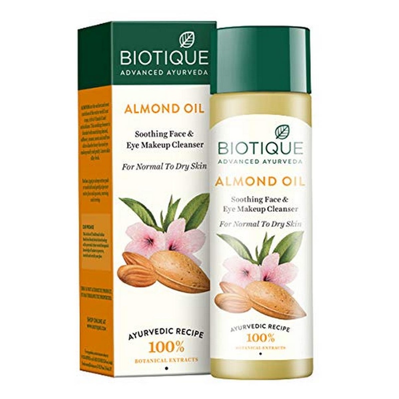 Biotique Almond Oil Face &Â Eye Makeup CleanserÂ (120ml)