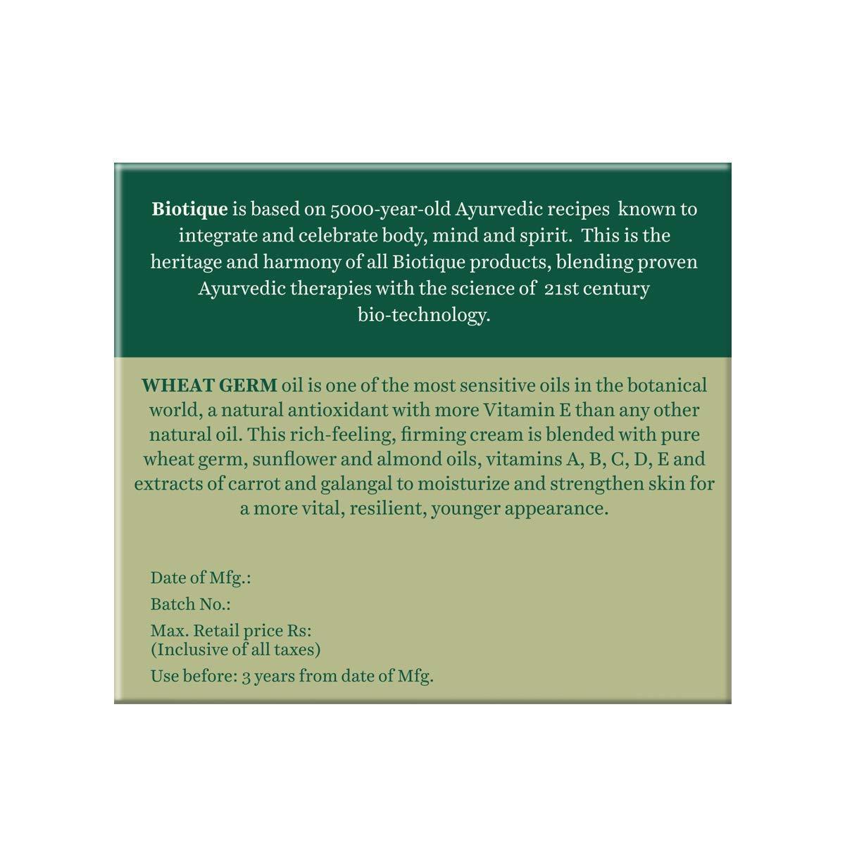 Biotique WheatGerm Youthful Night Cream, 50g