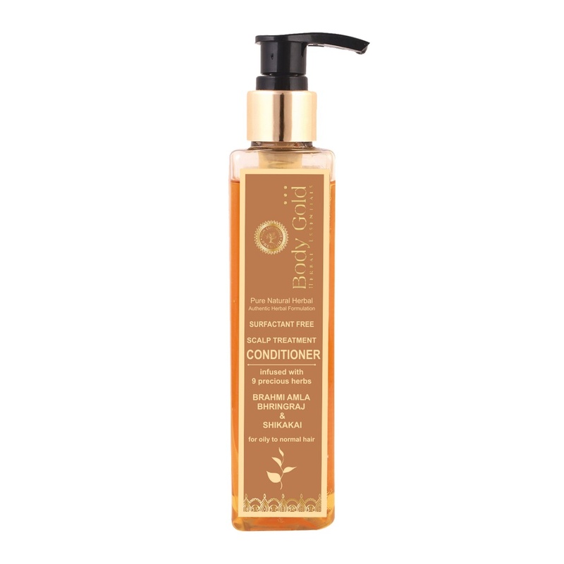 Body Gold Hair Conditioner - Brahmi Amla Bhringraj & Shikakai (200 ml)