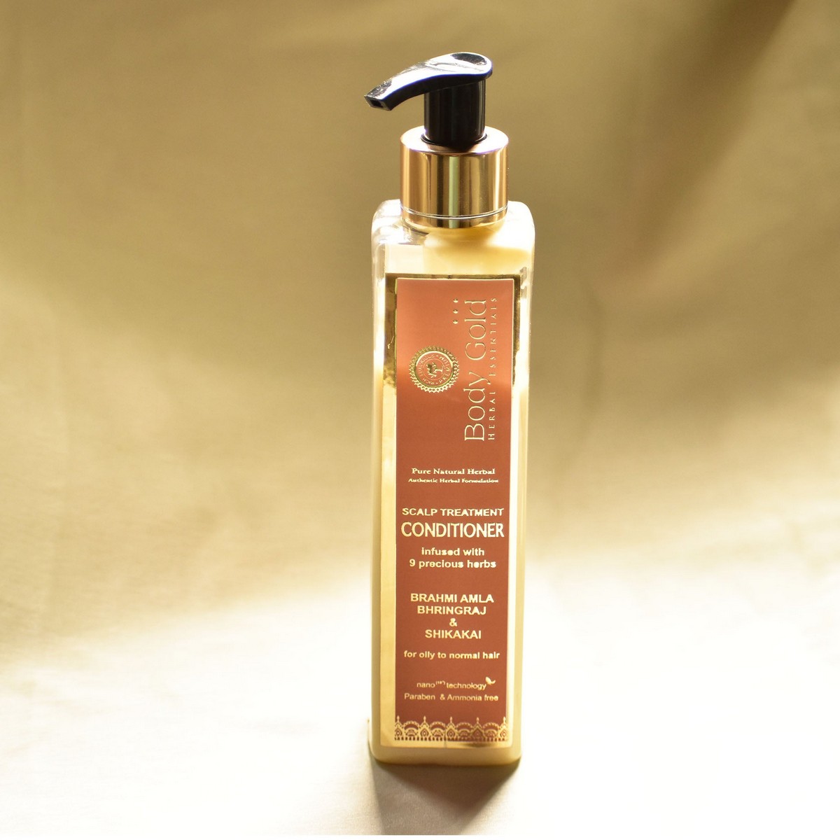 Body Gold Hair Conditioner - Brahmi Amla Bhringraj & Shikakai (200 ml)