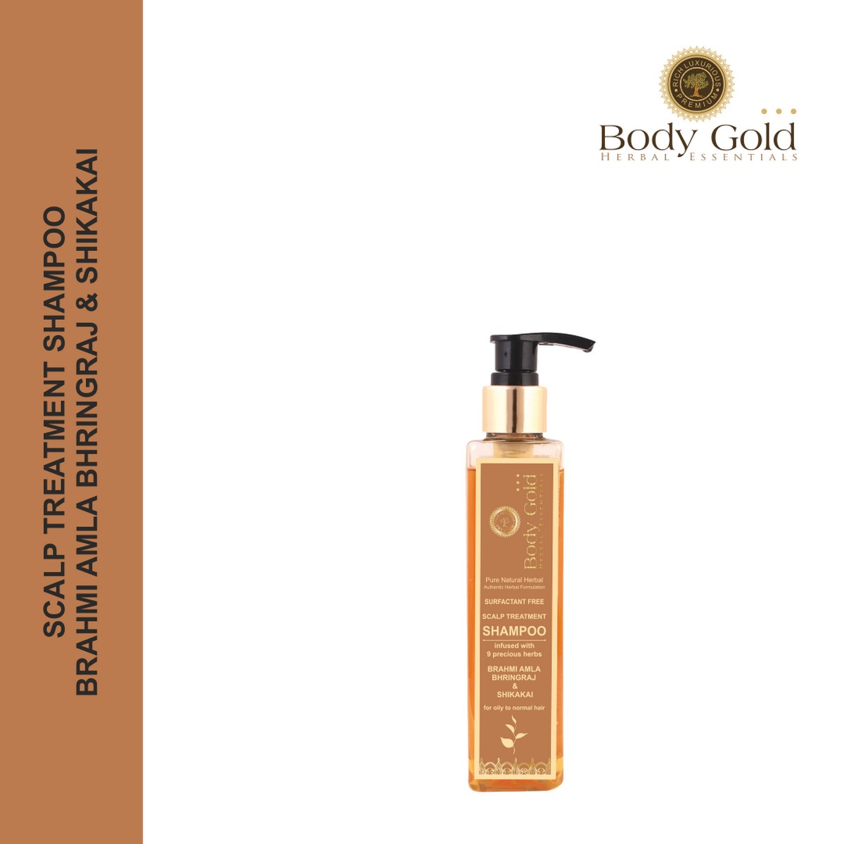 Body Gold Hair Conditioner - Brahmi Amla Bhringraj & Shikakai (200 ml)