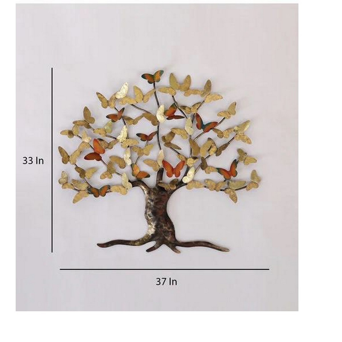 Butterfly Equipped Tree for Wall Decoration