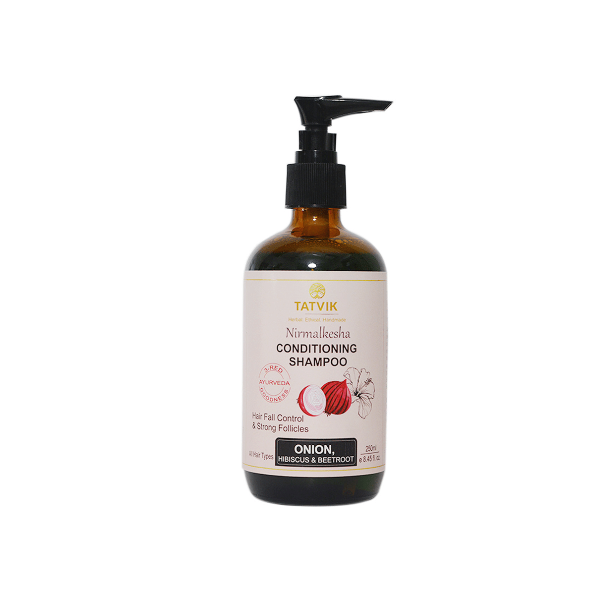 Tatvik Nirmalkesha Conditioning Shampoo Onion, Hibiscus & Beetroot (100ml)