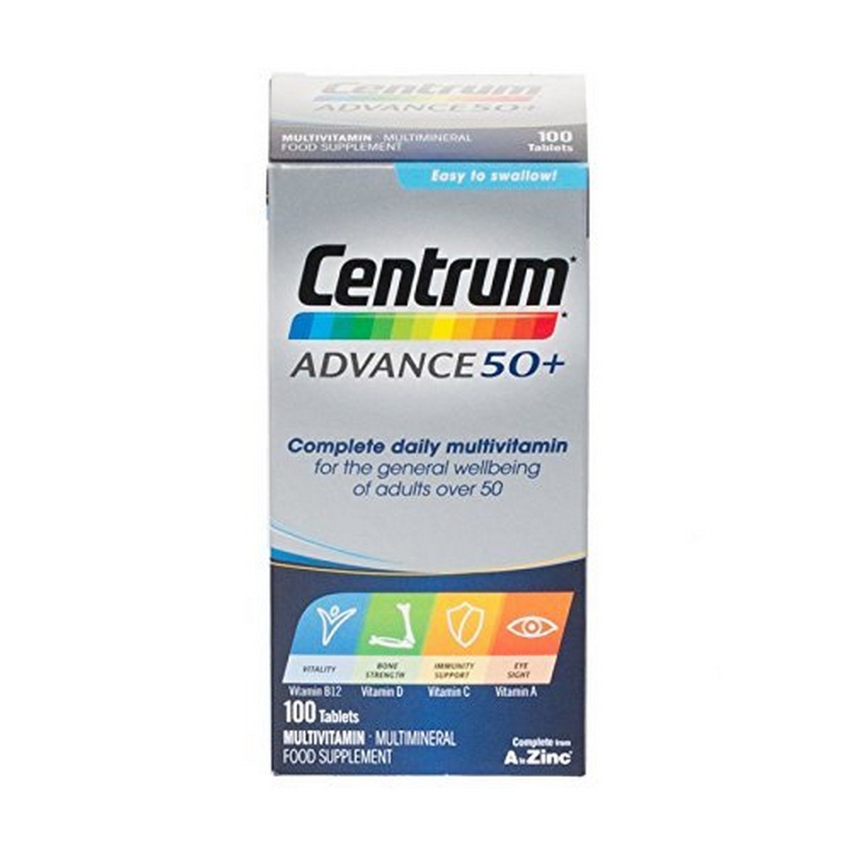 Centrum Advance 50+ Multivitamin (100 Tablets)