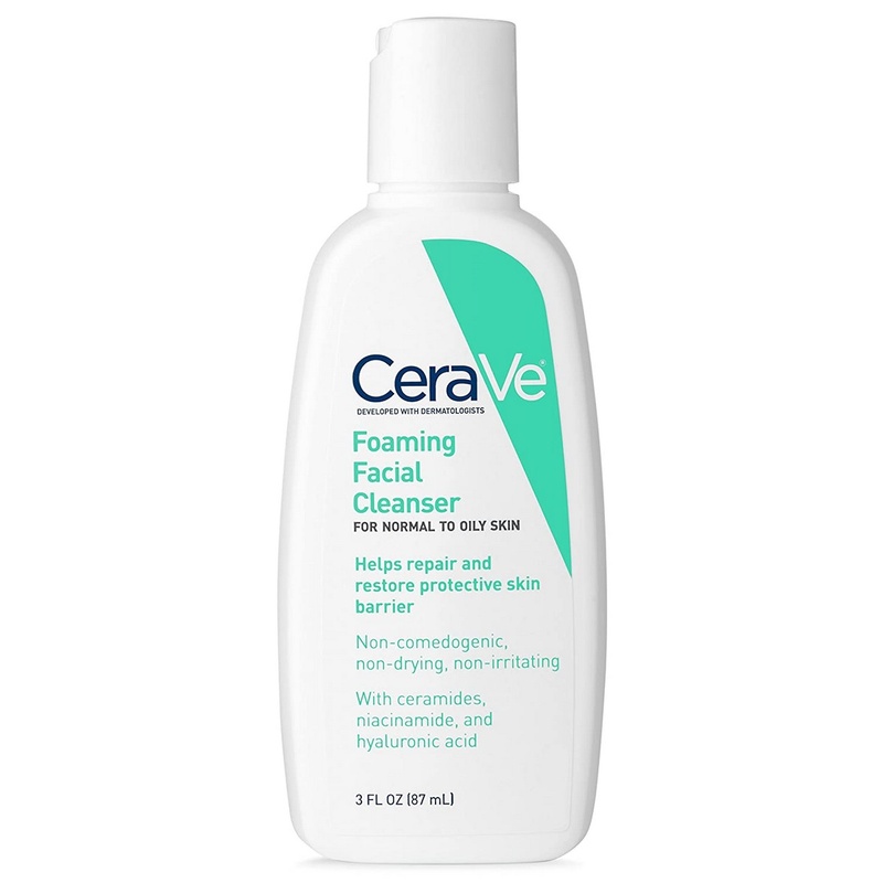 Cerave Facial Cleanser, Foaming Facial Cleanser (3 Ounce)