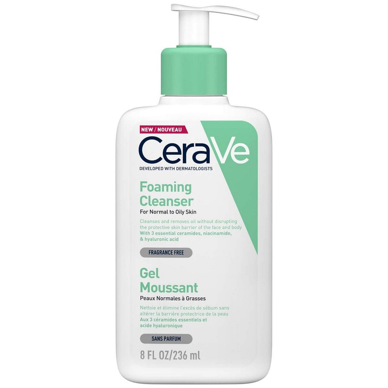 Cerave Foaming Cleanser Normal To Oily Skin (236 Ml)