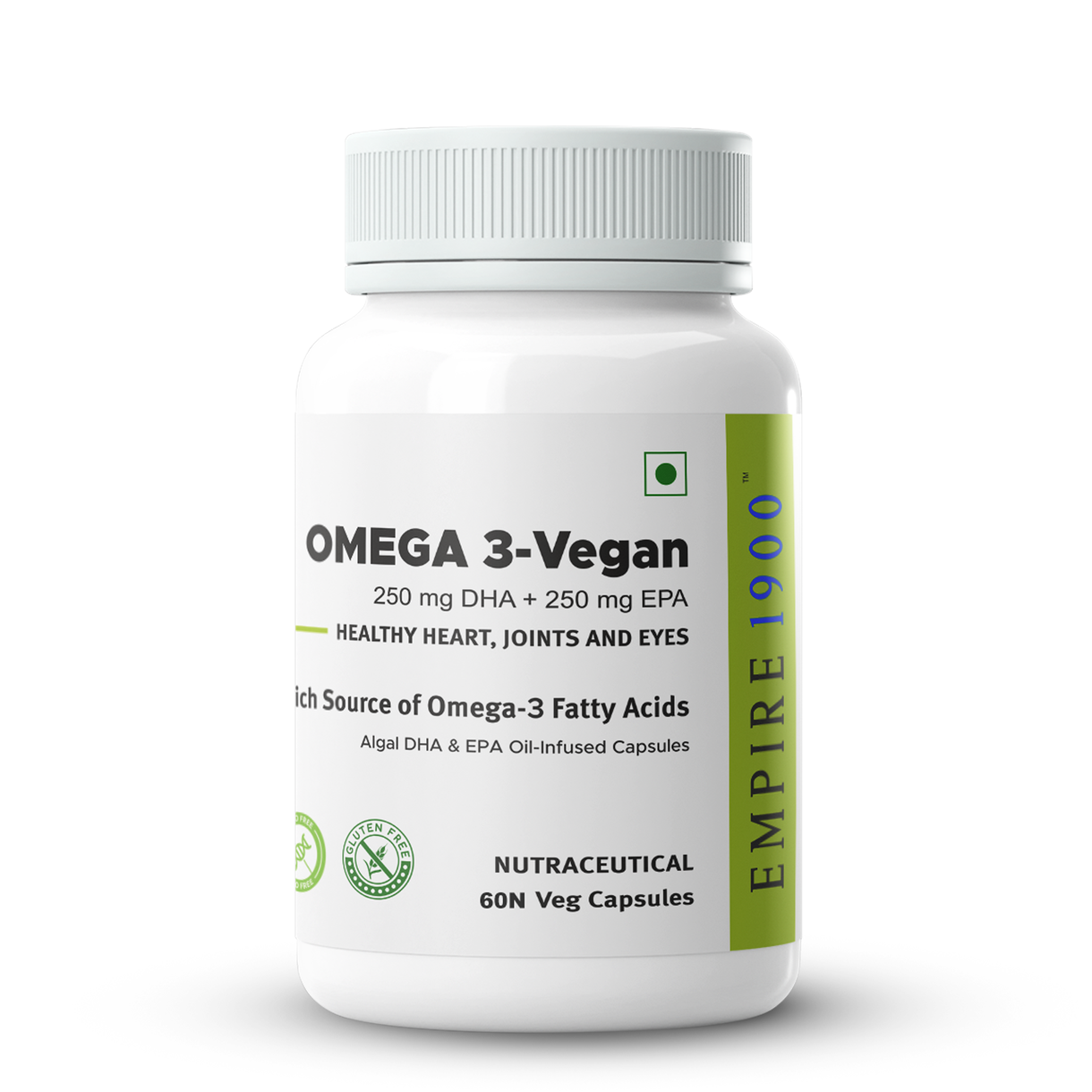 EMPIRE 1900 Omega-3 Vegan Capsules | 60 Veg Capsules