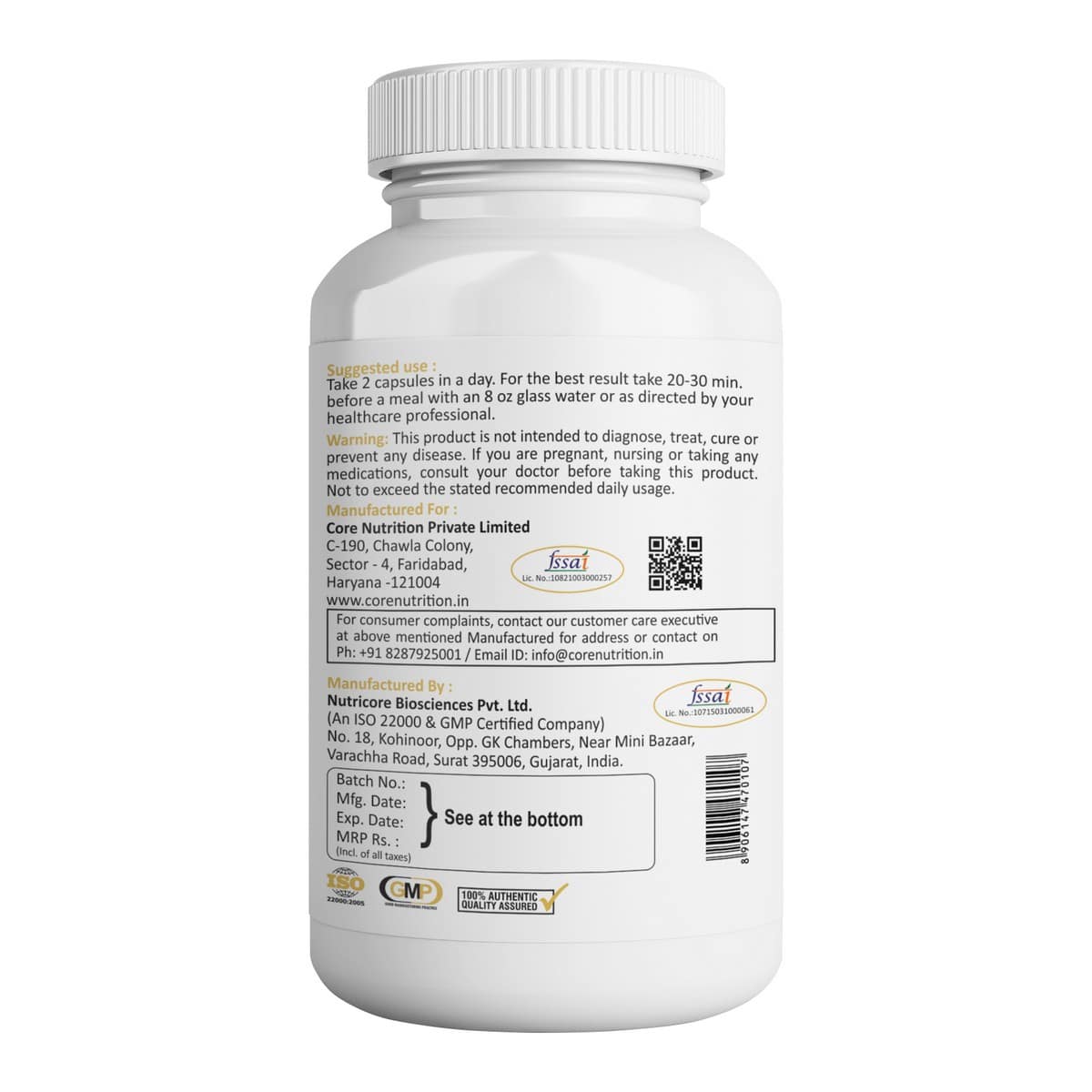 Core Nutrition Fat Burner Capsules (60 Caps)