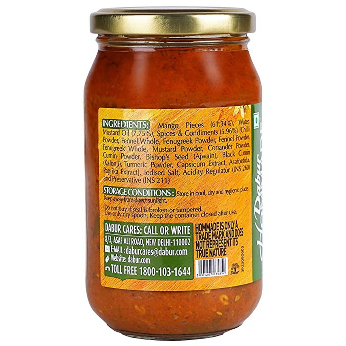 Dabur Hommade Mango Pickle (400 grams)