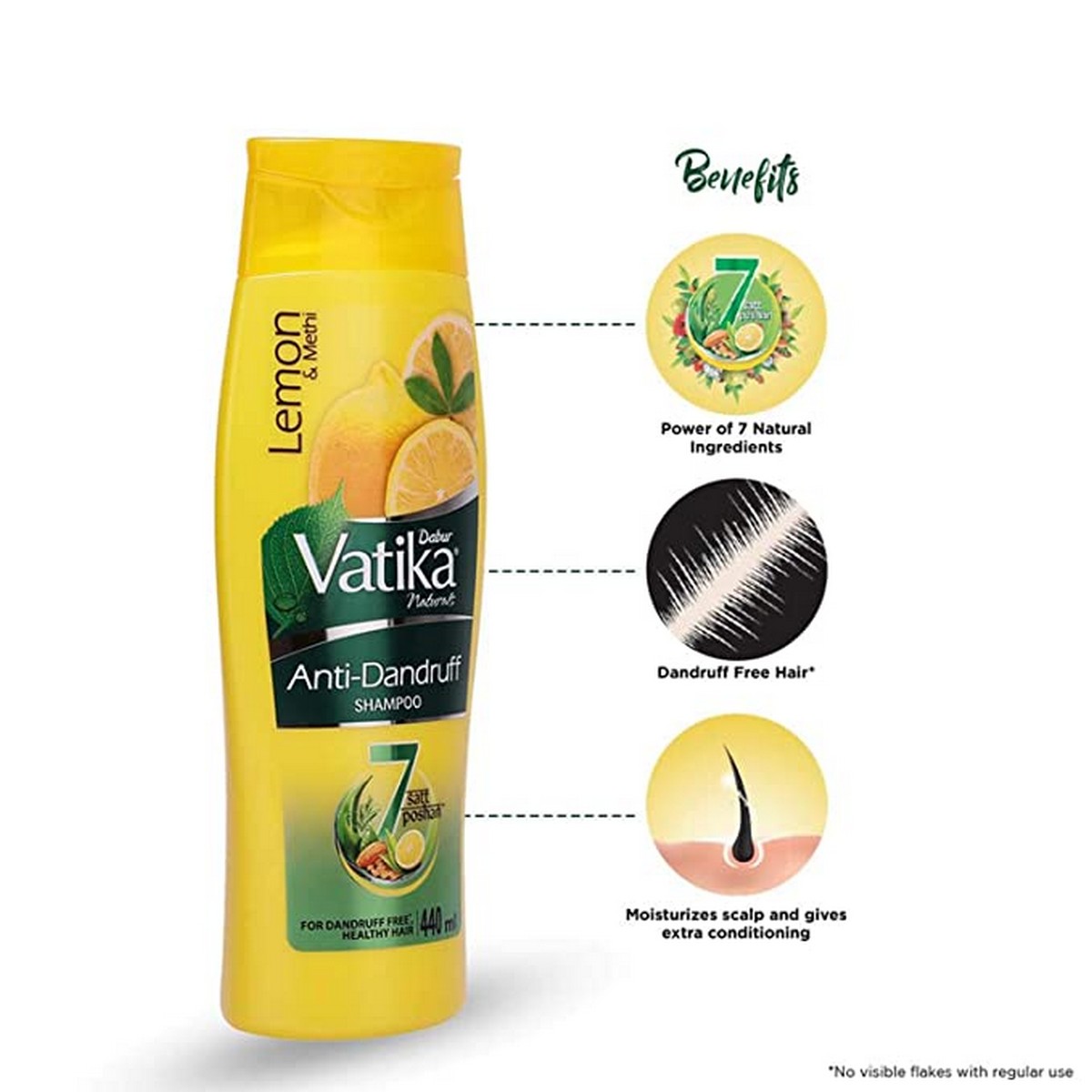Dabur Vatika Anti-Dandruff Shampoo ( 440 ml)