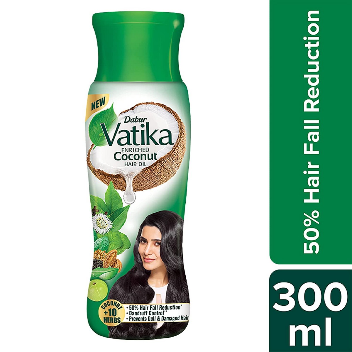 Dabur Vatika New Enriched Coconut Hair Oil (300 ml)