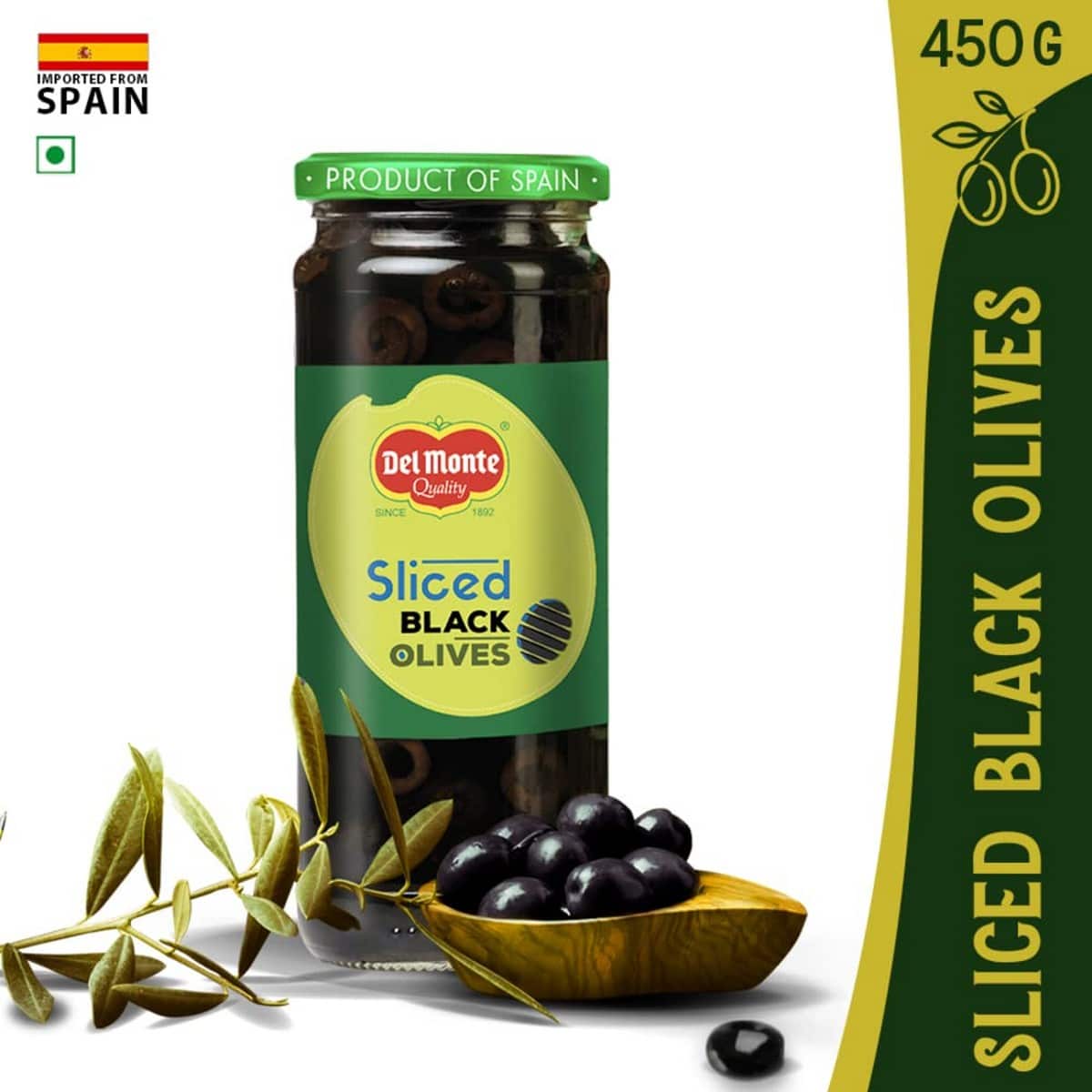 Del Monte Black Sliced Olive (450 grams)