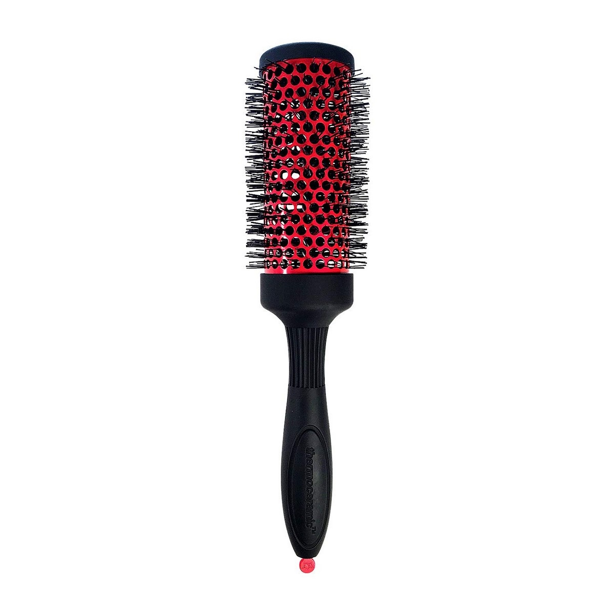 Denman Black & Red Medium Hot Curl With Pick, 43mm - Uk