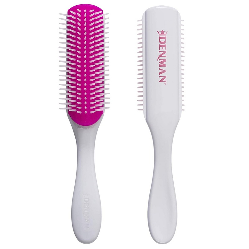 Denman Original Styler 7 Row - D3 (Cherry Blossom) For Detangling, Blow-drying For Hair