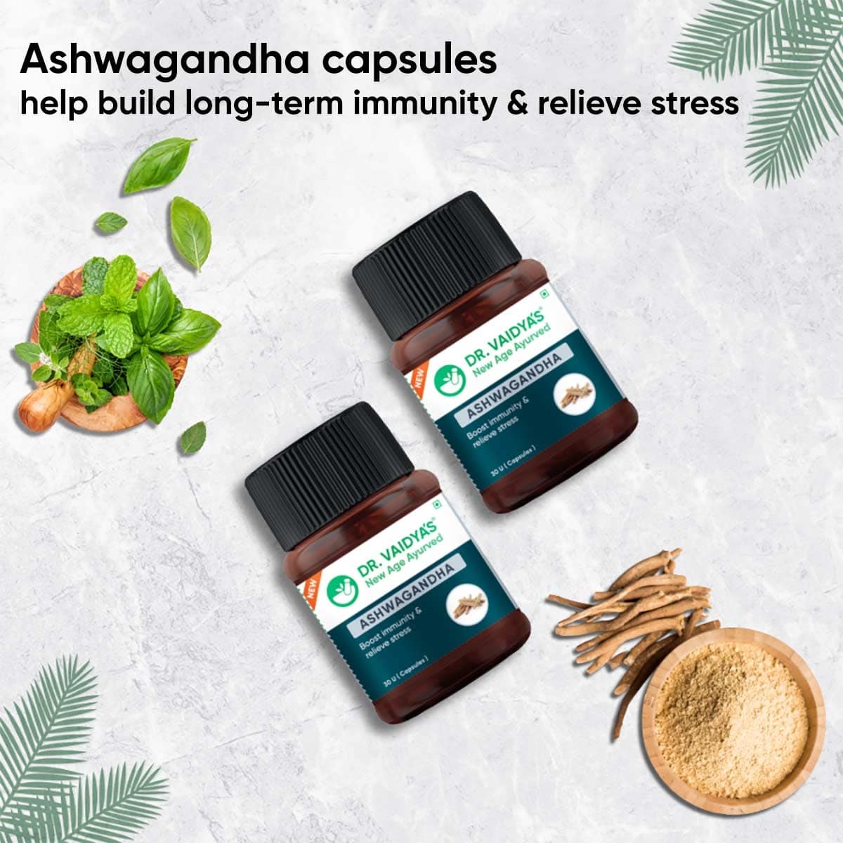 Dr Vaidya's Ashwagandha Capsules: For Better Immunity, Energy & Sleep