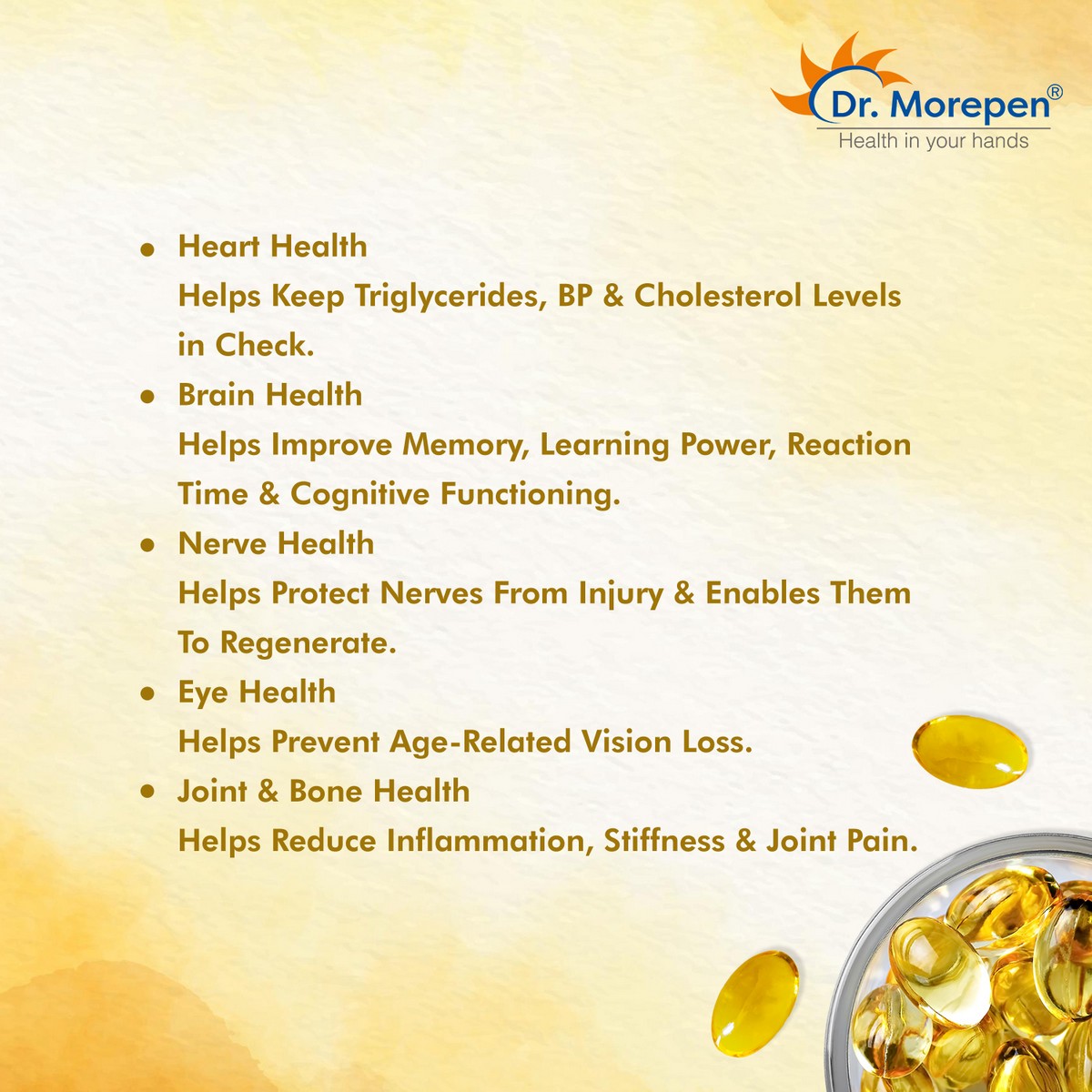Dr. Morepen Cod Liver Oil (100 Softgels)
