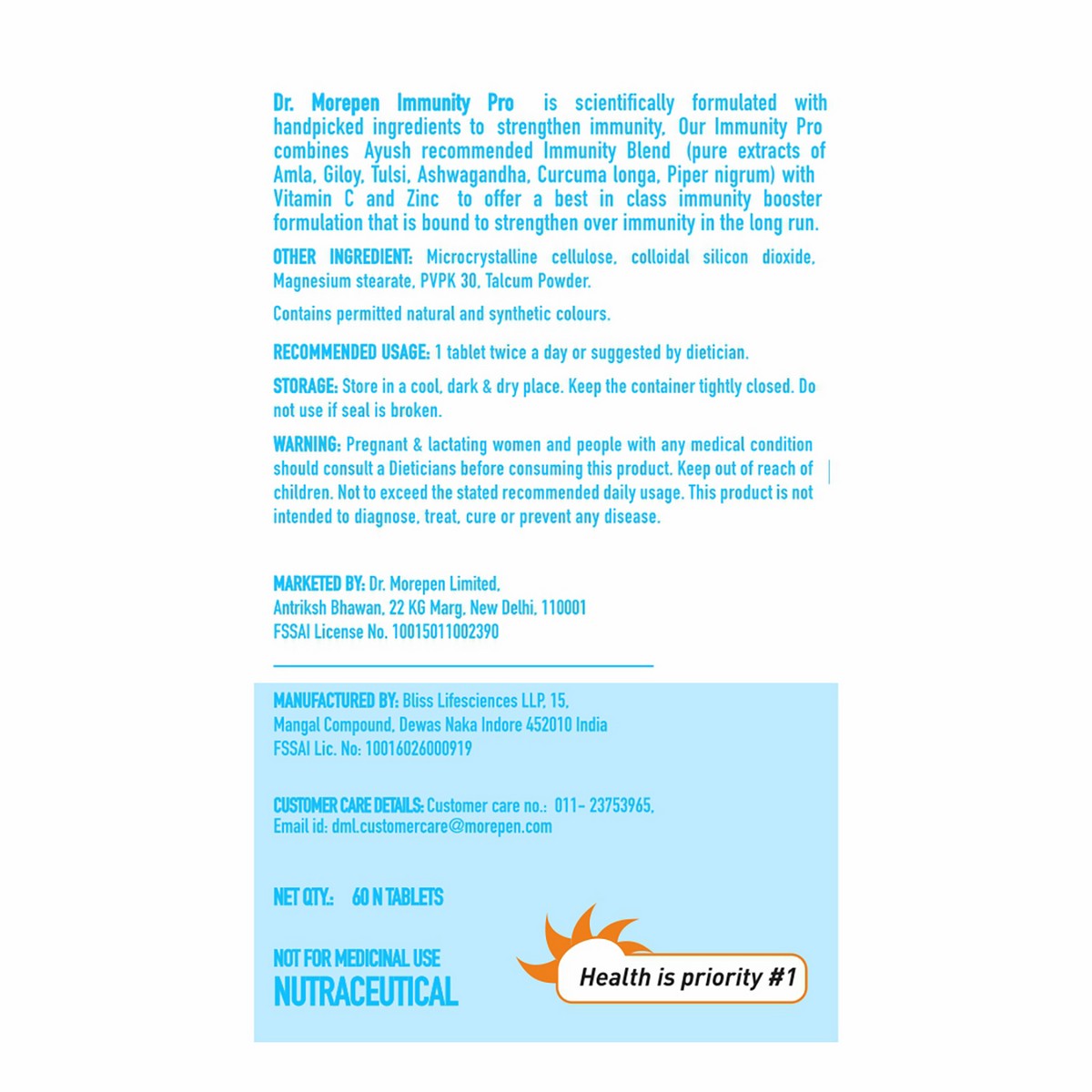Dr. Morepen Immunity Pro (60 Tab)