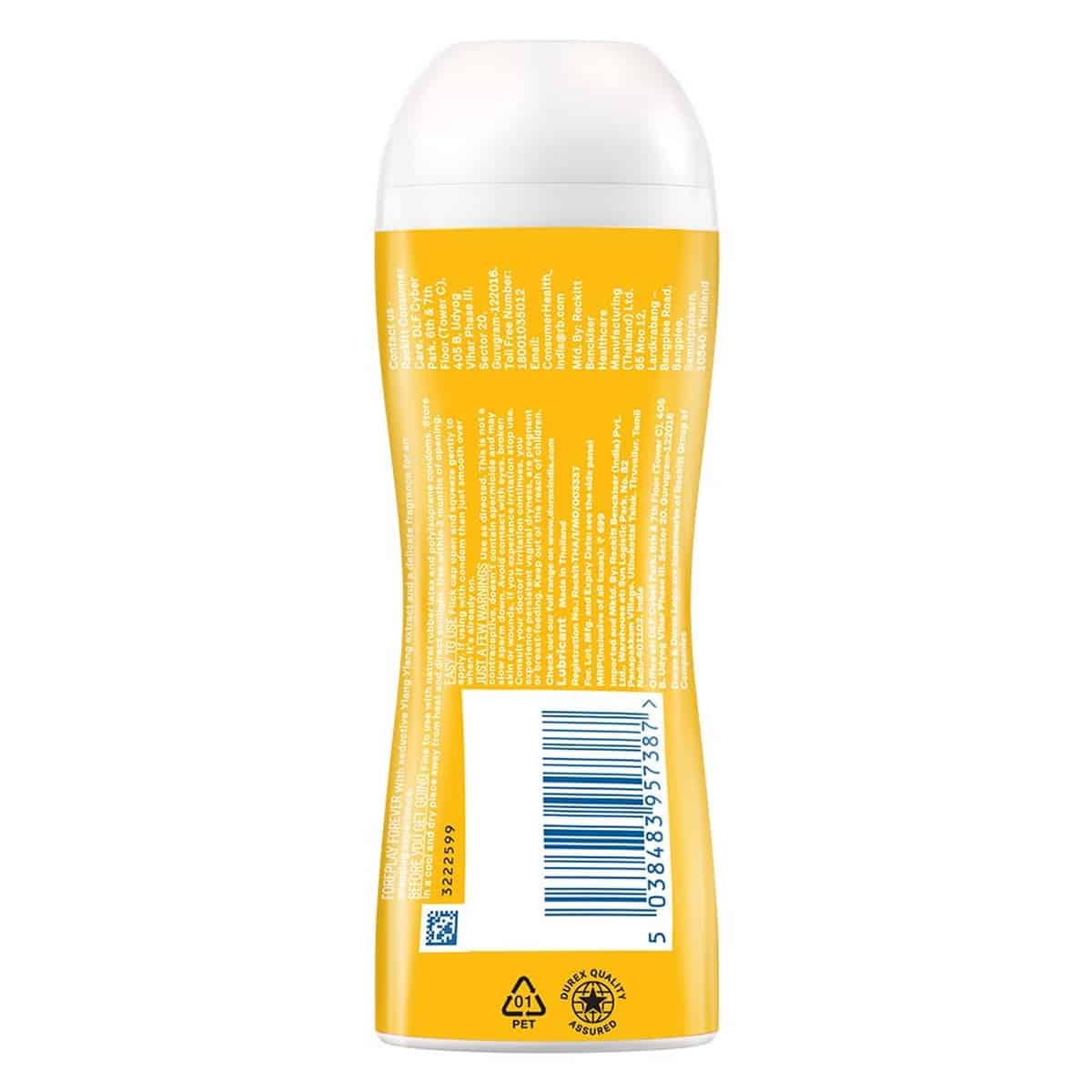 Durex Air Condoms (10 Count) With Durex Lube Sensual (200ml)