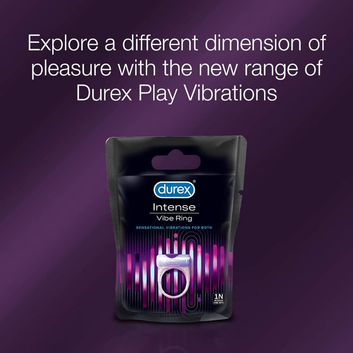 Durex Condoms, Extra Ribbed (10 Count) & Durex Play Vibrations Ring