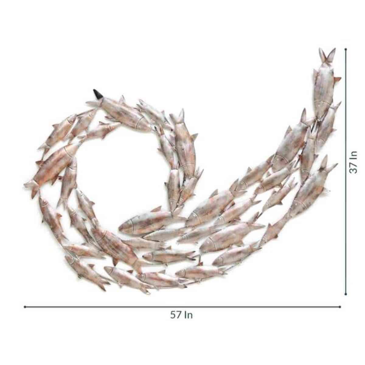 Metal Fish Combination Decorative Item for Wall