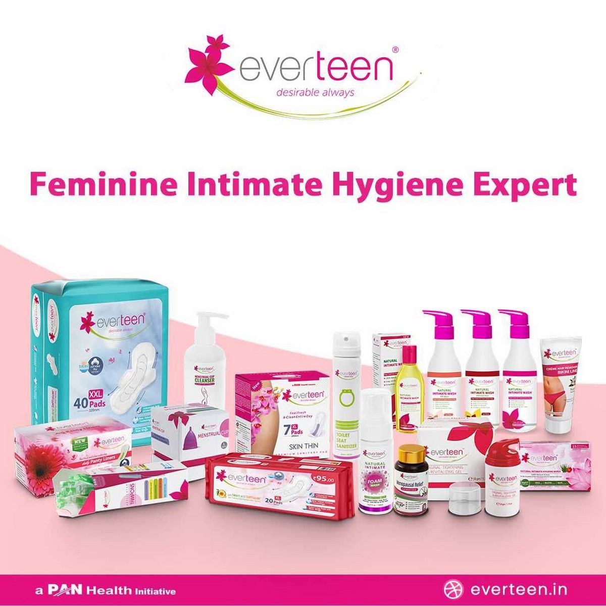 Everteen Daily Panty Liners -2 Packs (36 Liners Each)